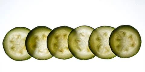 Zucchini slices Stock Photos