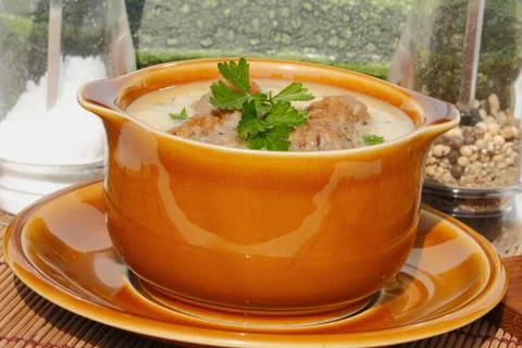Zucchini soup Stock Photos