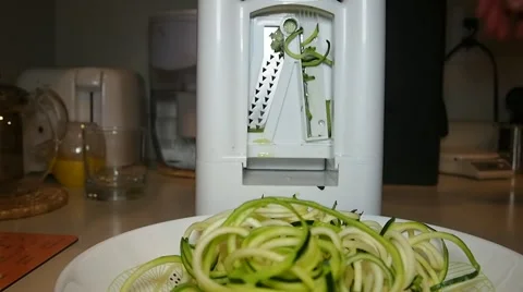 Zucchini Spaghetti Stock Footage 45604053