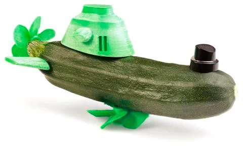 Zucchini submarine Foto stock