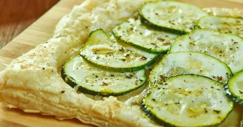 Zucchini Tart Foto stock