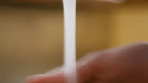 Zucchini under running water. close-up Stock Footage 87037421