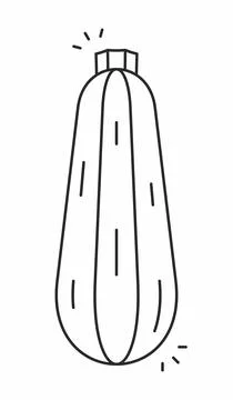 Zucchini vector icon Illustrazione stock