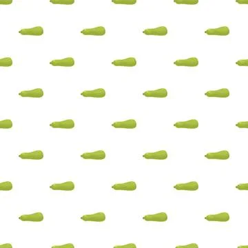 Zucchini vegetable pattern on white background 스톡 일러스트
