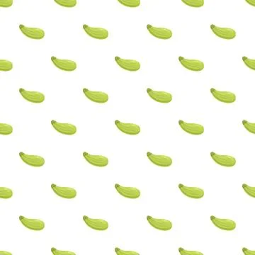 Zucchini vegetable repeating pattern for design background Illustrazione stock