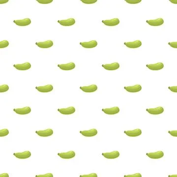 Zucchini vegetable seamless pattern for healthy food background Illustrazione stock