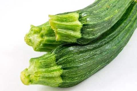 Zucchini  on white background Stock Photos