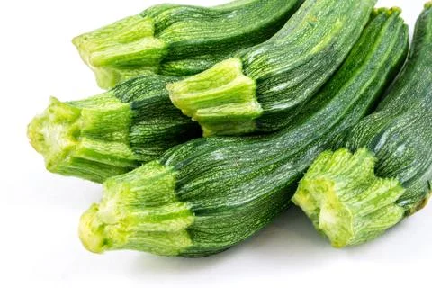 Zucchini  on white background Stock Photos