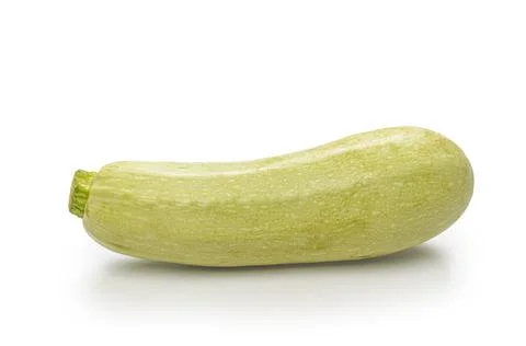 Zucchini on white background with soft shadow Stock Photos