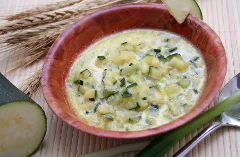 Zucchinisuppe Stock Photos