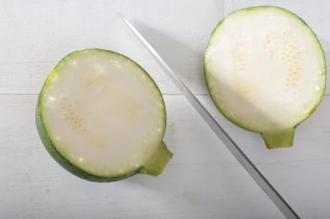 Zuccini cut Stock Photos