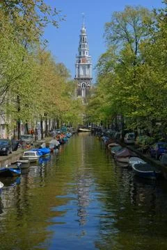 Zuiderkerk clock tower Stock Photos