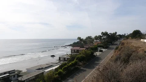 Zuma Beach Ocean Road Video stock 82294649