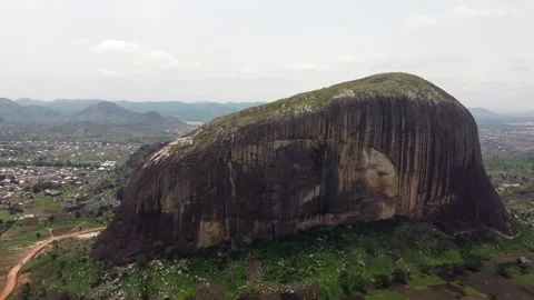 Zuma Rock Pull Away Shot Stock Footage 155688590