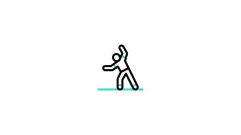 Zumba Animated Icon Stock Footage 320236725