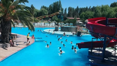 Zumba class in a pool Stock Footage 156829372