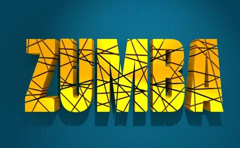Zumba dance illustration. Stockillustratie