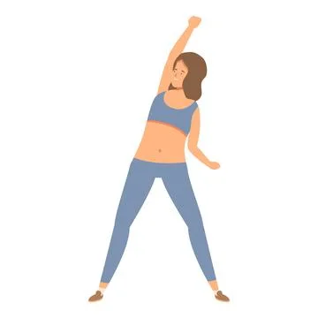 Zumba move icon cartoon vector. Studio art 스톡 일러스트