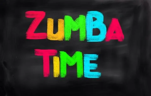 Zumba Time Concept 스톡 일러스트
