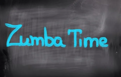 Zumba Time Concept 스톡 일러스트