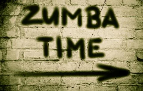 Zumba Time Concept 스톡 일러스트