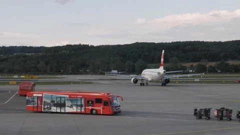 Zurich Airport Stock Footage 129327839