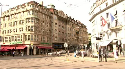 Zurich city center 動画素材 20653371