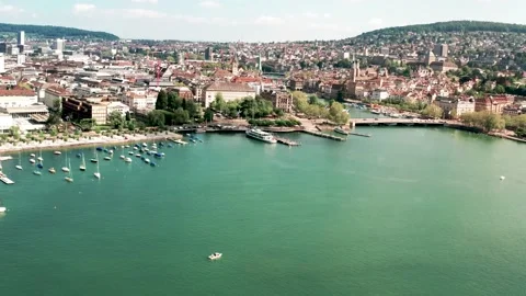 Zurich Drone 10 Video stock 156540621
