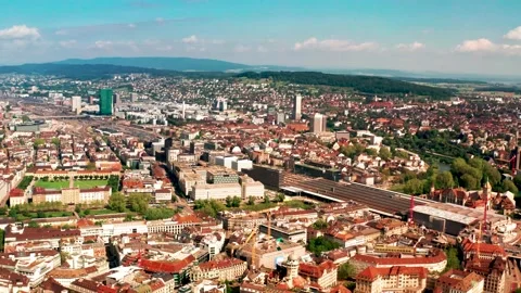 Zurich Drone 8 Video stock 156540566