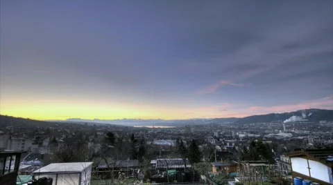 Zurich HDR timelapse 2 Video stock 314901