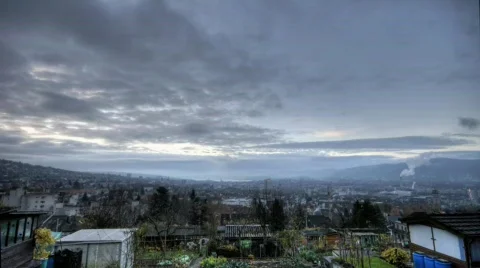 Zurich HDR timelapse 4 Video stock 314896