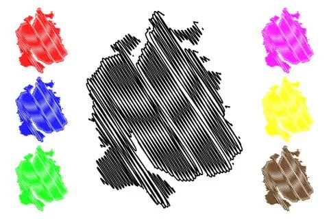 Zurich map vector.... Stock Illustration