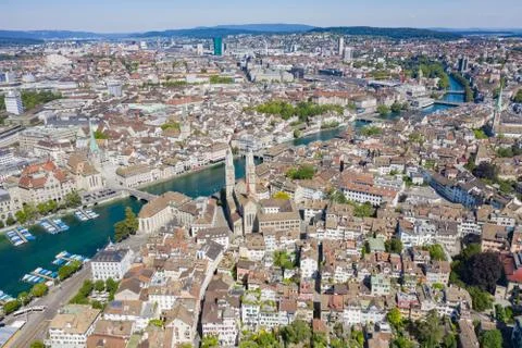 Zurich in summer Stock Photos
