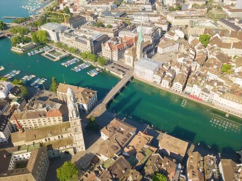 Zurich in summer Stock Photos