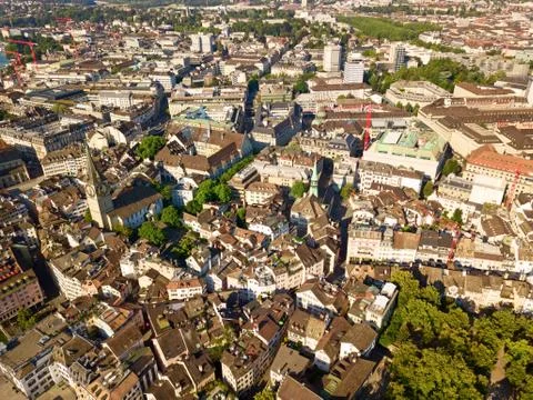 Zurich in summer Stock Photos
