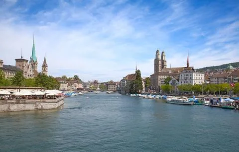 Zurich in summer Foto stock