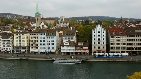 Zurich tram Vídeo Stock 56542442