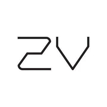 Zv initial letter vector logo icon Stock-Illustration