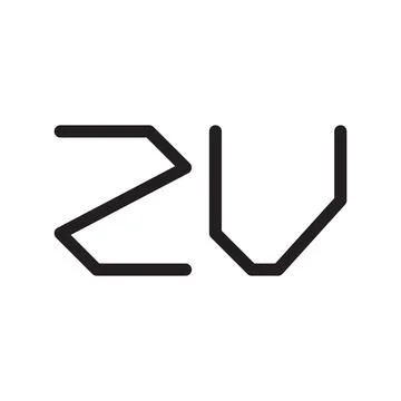 Zv initial letter vector logo icon Stock Illustration