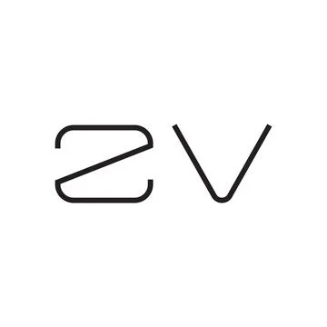 Zv initial letter vector logo icon 库存插图