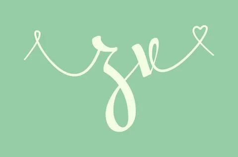 ZV initial wedding monogram calligraphy vector illustration. Hand drawn let.. Stock Illustration