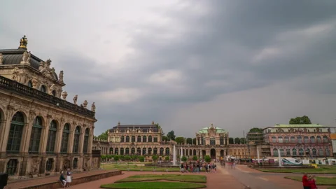 Zwinger (Dresden) - Timelapse Stock Footage 152521575