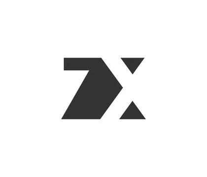 ZX creative geometric initial based modern and minimal logo. Letter z x tre.. 스톡 일러스트