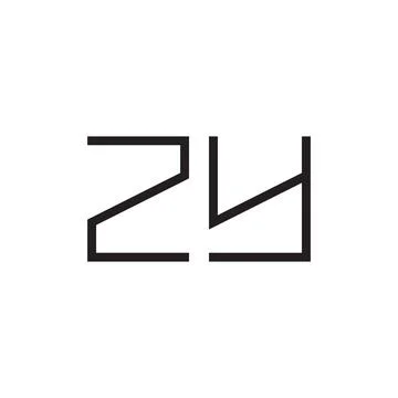 Zy initial letter vector logo icon Illustrazione stock