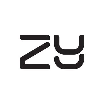 Zy initial letter vector logo icon Stock Illustration