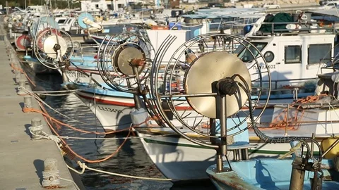 Zygi Marina Cyprus Video stock 105098022