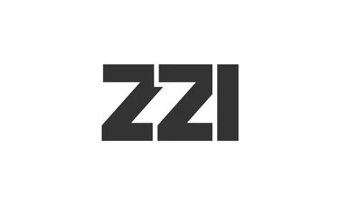 ZZI logo design template with strong and modern bold text. Initial based ve.. Stock Illustration