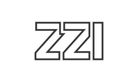 ZZI logo design template with strong and modern bold text. Initial based ve.. Stock Illustration