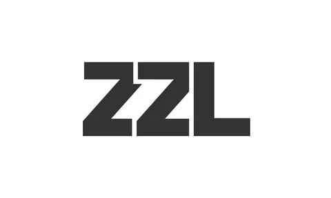 ZZL logo design template with strong and modern bold text. Initial based ve.. Stock Illustration
