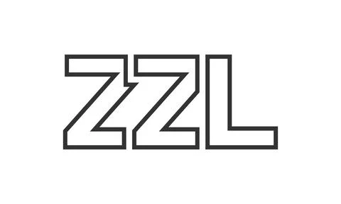 ZZL logo design template with strong and modern bold text. Initial based ve.. イラスト素材
